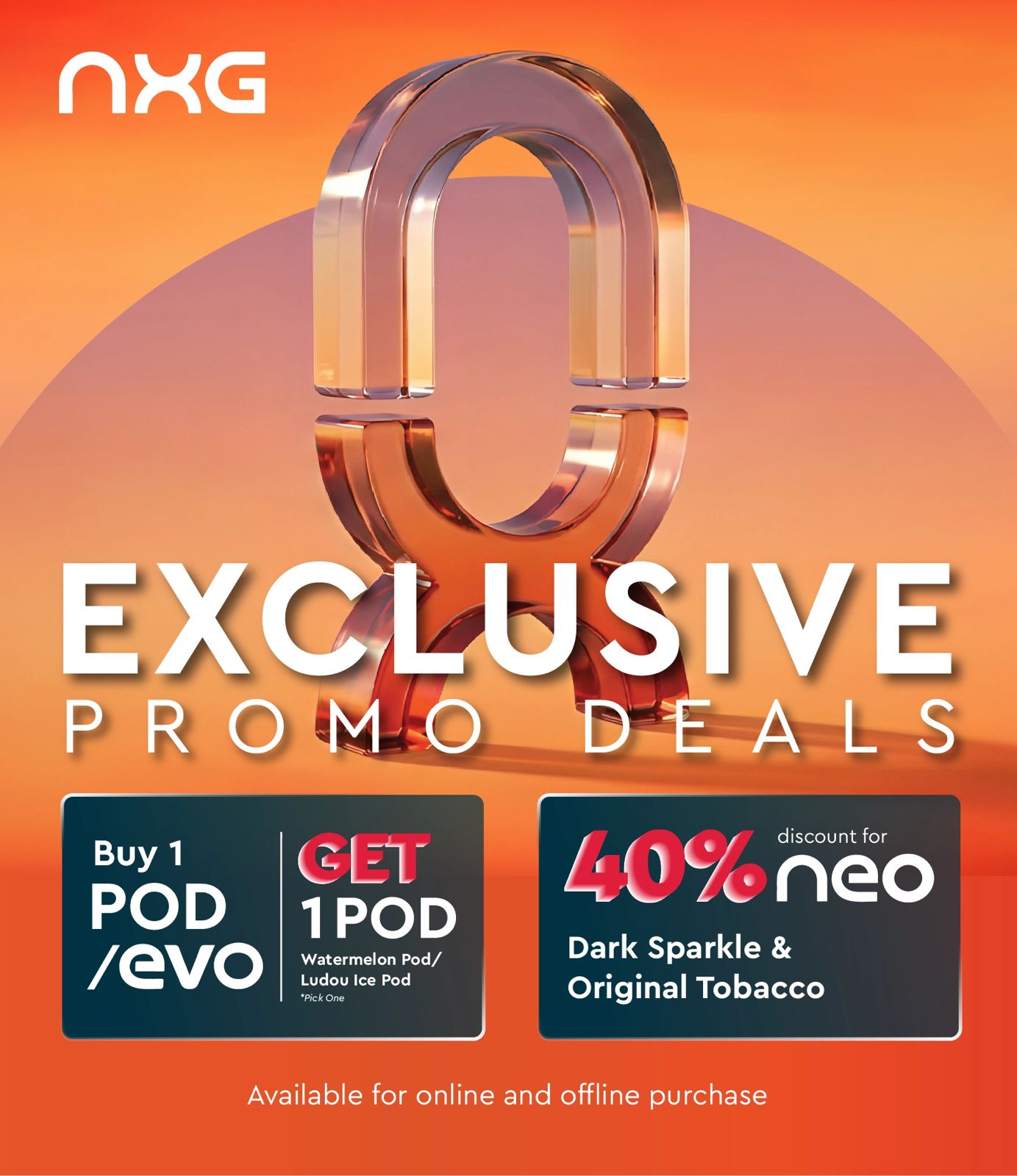 Buy NXG POD/Evo Free 1 POD (Watermelon Ice / Ludou Ice)